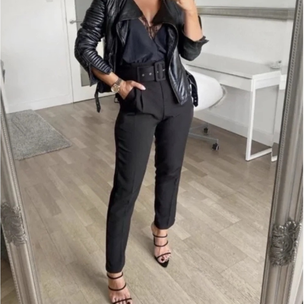 Zara Classic Black Women's Trousers - Picture 3 of 3